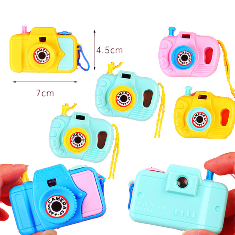 1 buah mainan kamera anak-anak sempurna untuk pesta ulang tahun anak laki-laki perempuan hadiah kecil Pinata 7x4.5cm 12 pola hewan