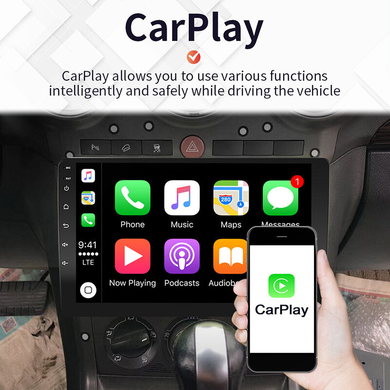 Autoradio Android 10.0, Navigation GPS, lecteur multimédia, stéréo, pour voiture Hyundai IX35 Tucson (2009 – 2014)