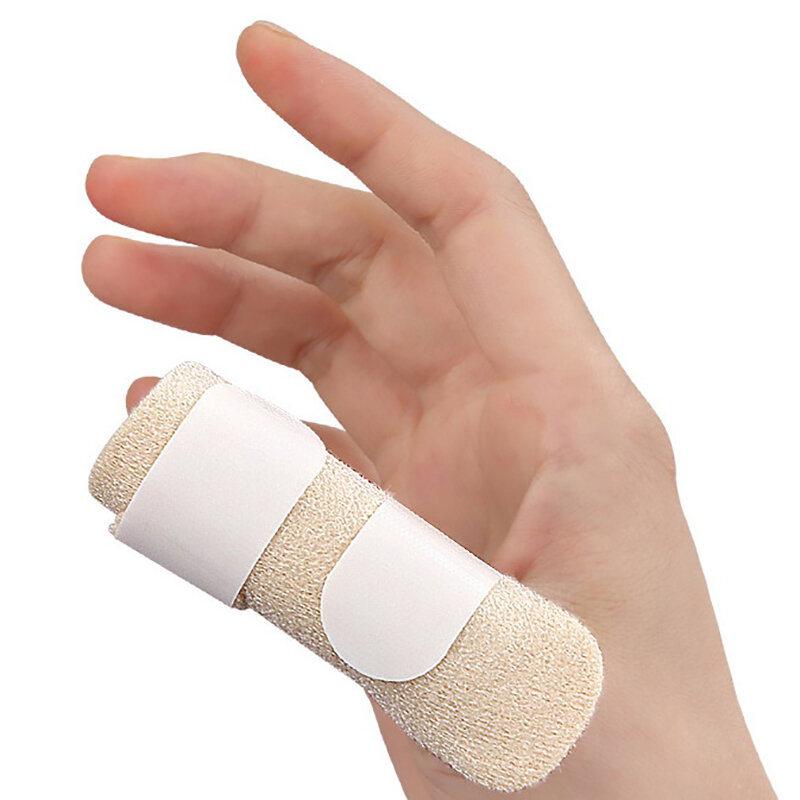Pelindung patah tulang jari, penstabil jempol perlindungan ortopedi pemulihan cedera dapat disesuaikan