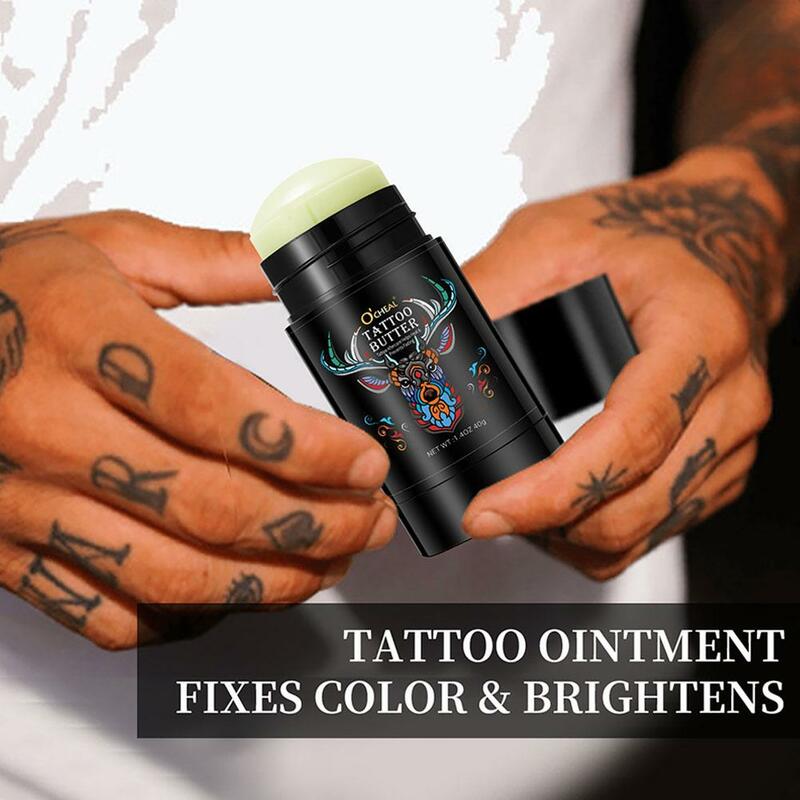 Tattoo & Borduurwerk Zorg Roterende Crème Stick Voor Ocheal Fixeren Kleuring Hydraterende Voedende Milde Niet Irriterende 40G B1a0