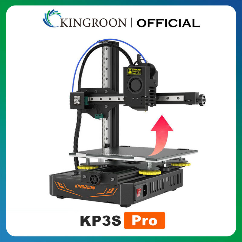 Printer 3D KINGROON KP3S Pro 200*200*200Mm dengan Pencetakan Resume Presisi Tinggi Layar Sentuh DIY FDM KP3S Upgrade 3Dprinter