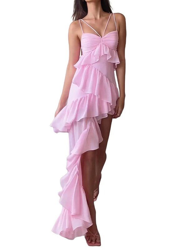 Женское платье макси с цветочным принтом, открытыми плечами и оборками, модель бохо, с дымчатым лифом и цветочной многоярусной юбкой