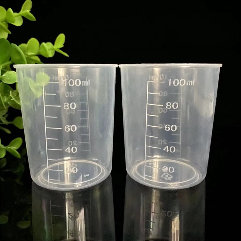 30/50/100ml Measuring Cup With Scales Liquid Container Epoxy Resin Silicone Making Tool Thickened Plastic Dispensing Cup