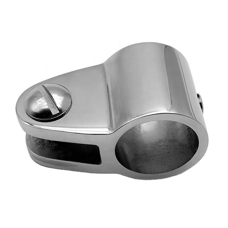 Bimini-accesorio de acero inoxidable 316 para barco, pieza deslizante de mandíbula superior y 25mm de 22mm, Hardware marino pulido con espejo para yate