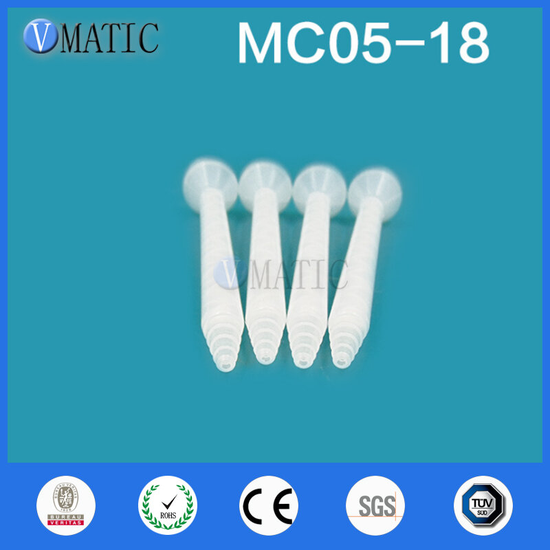 Mélangeur statique en résine MC05-18, livraison gratuite, buses de mélange pour Duo Pack epoxy (noyau blanc)