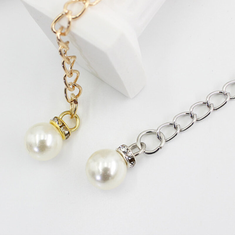 Metall Hüftgurt verstellbare Haken Perlen dünne lange Gürtel Körper Kette Kleid dünne Bund einfache Perlen Perlen Taille Ketten gürtel