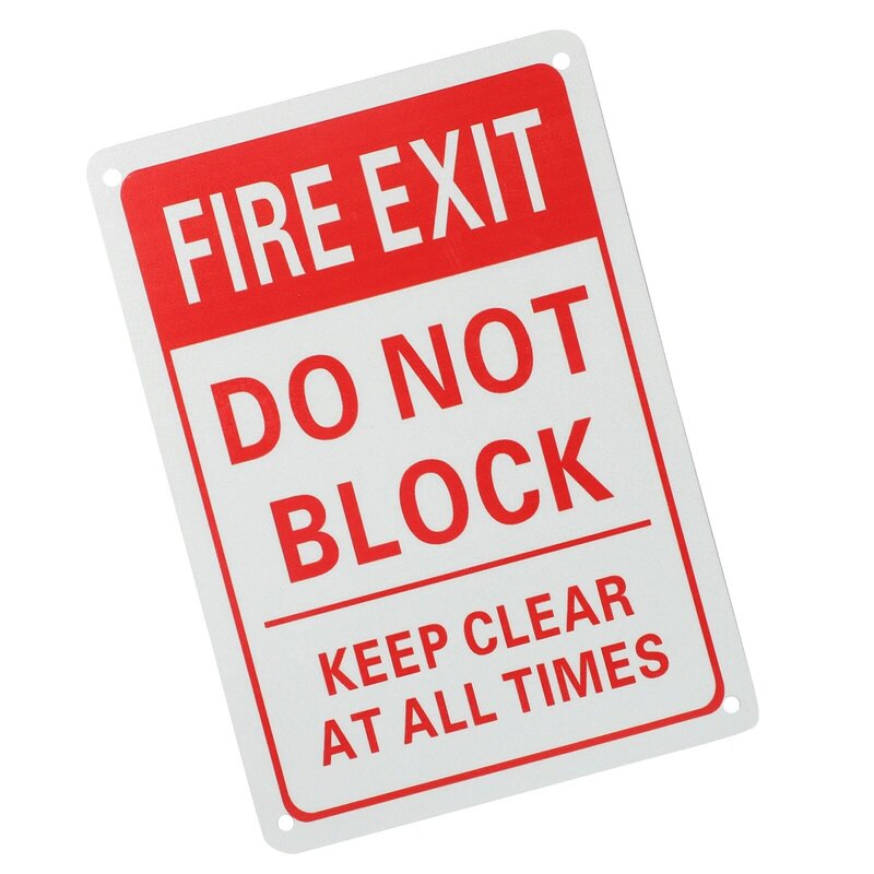 Znak ostrzegawczy Etykieta ostrzegawcza Znaki awaryjne Metal Nie blok Stop aluminium na uruchomienie w centrum handlowym