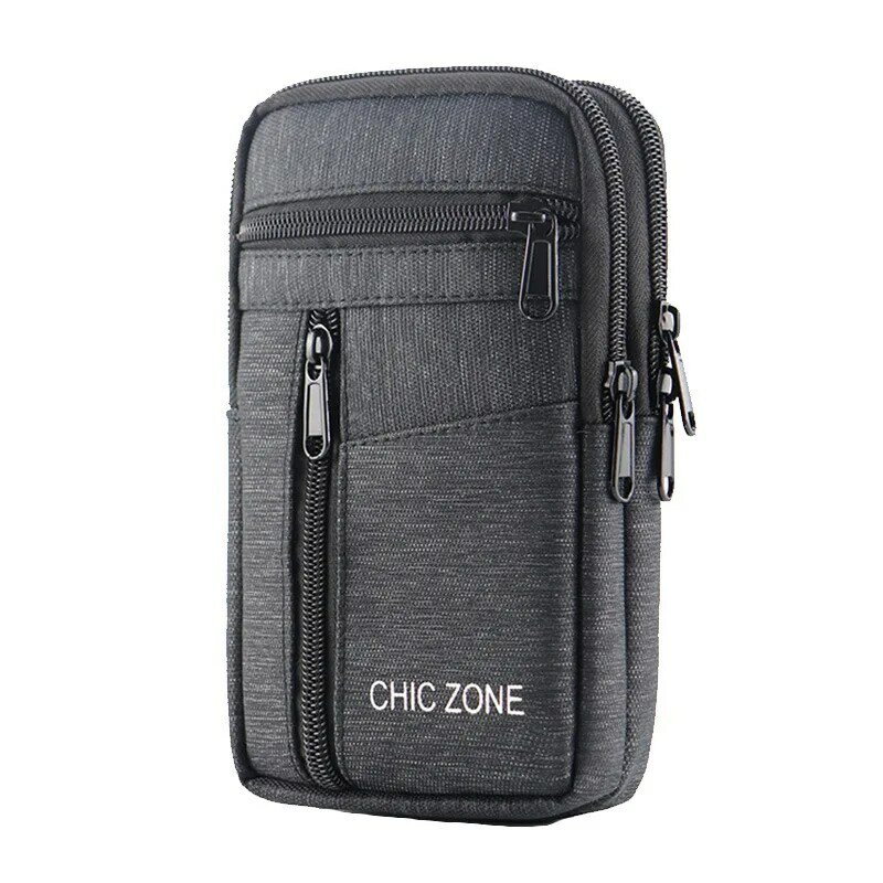 Riñonera impermeable para hombre y mujer, bolso Unisex de una o dos capas, riñonera táctica para exteriores, bolsa para teléfono con cinturón