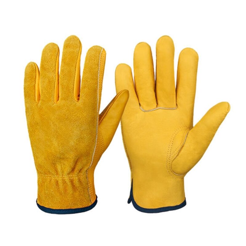 ถุงมือทำสวน ถุงมือทำงานหนังมีหนาม ทนทานและป้องกัน 896B