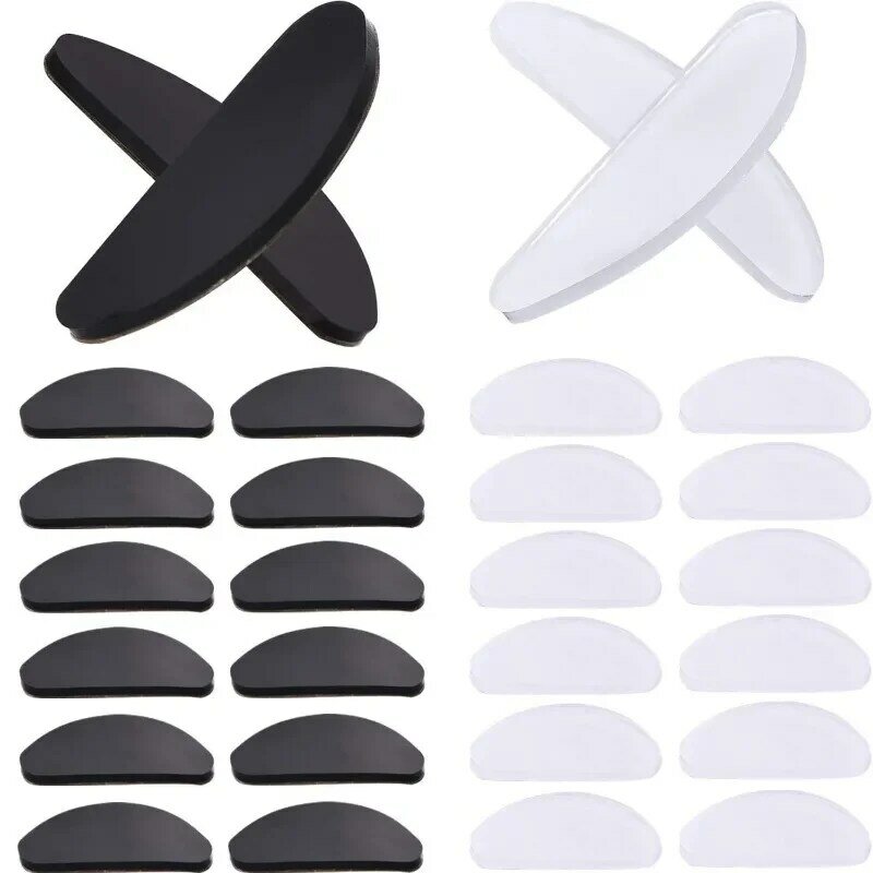 Silicone Glasses Nose Pads Invisible Non-Slip Soft Nose Pads Self Adhesive Glasses Nose Holder Sticker Pads Eyewear Accessories