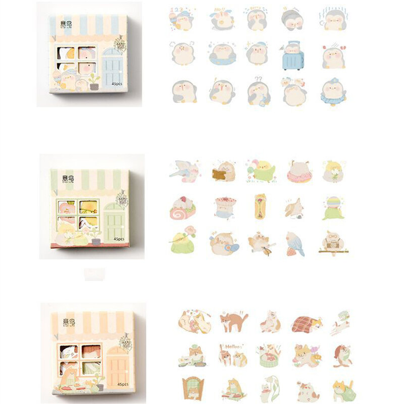 DIY for Students Animals Stickers School Supplies Journal Sticker Korean Stationery Scrapbooking Diary Stickers