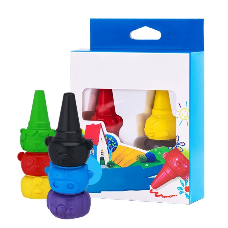 Finger Coloured Washable Soomth Surface Anti-break Recommended Age 3 ＋
