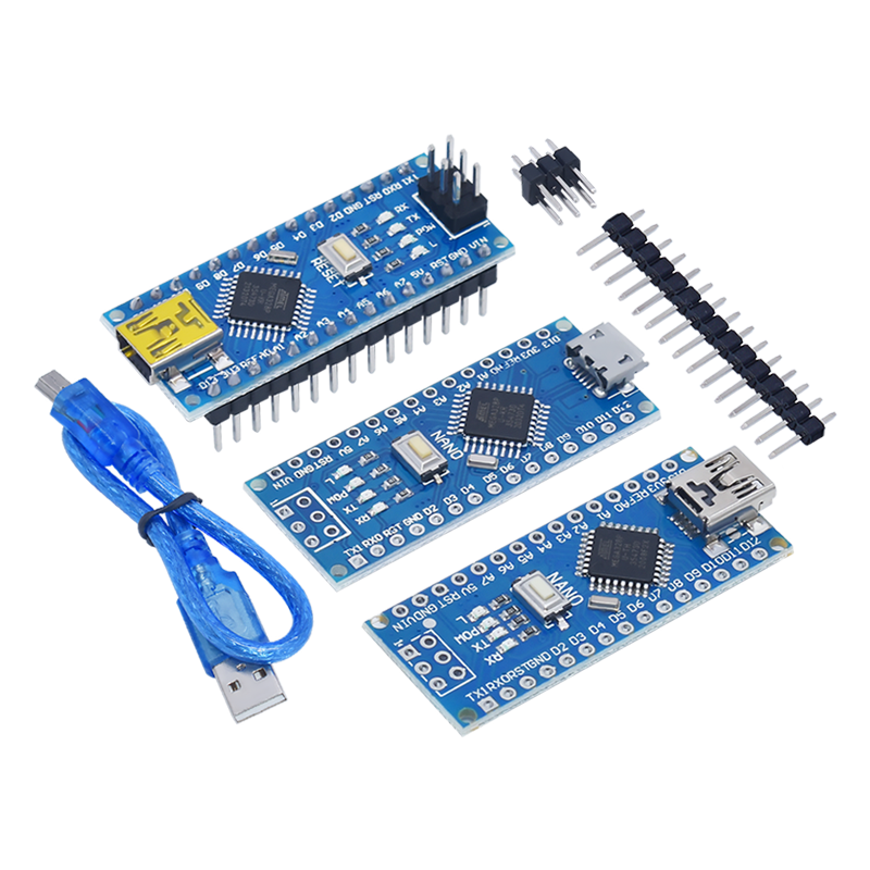 Placa Compatible con controlador arduino Nano 3,0 Atmega328, módulo WAVGAT, placa de desarrollo PCB sin USB V3.0, promoción, 1 unidad