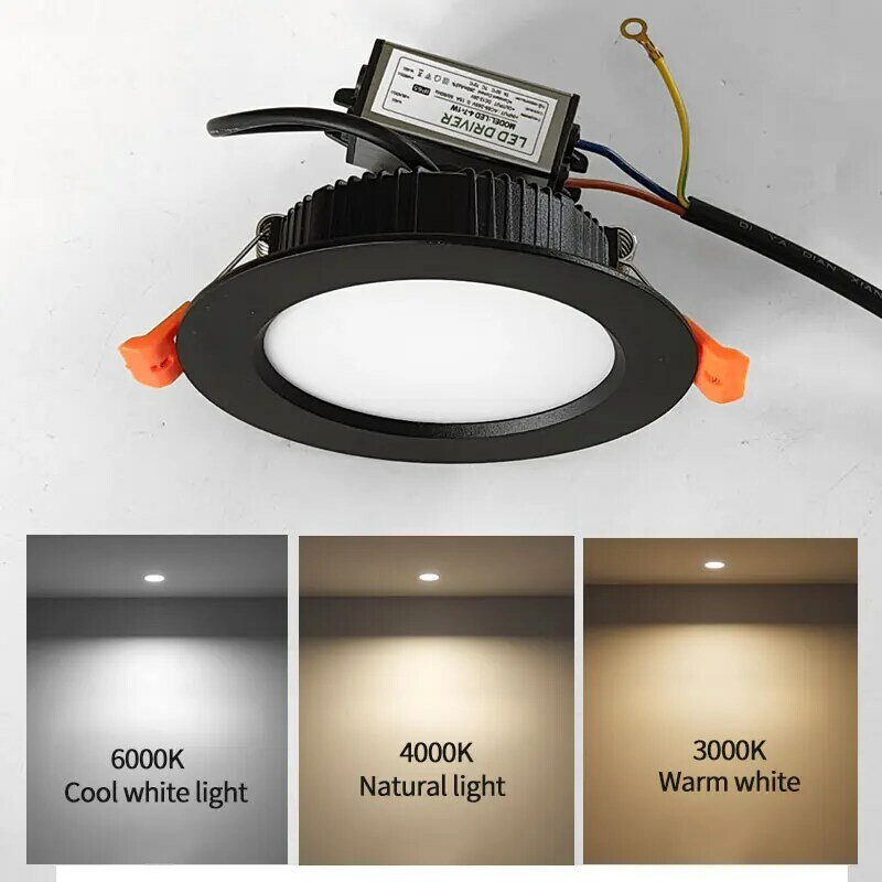 Luz de tetto LED impermeável, holofotes AO AR livre, iluminação de Alto brilho, 220V, IP65, AC 230V, 3W, 5W,