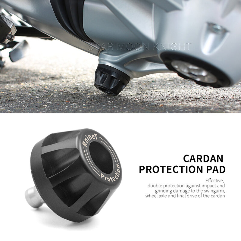 Roda da motocicleta Cardan Protection Pad, Frame Slider, Falling Protector, Bater Pad para BMW R NineT K1300 K1200 R S GT HP2