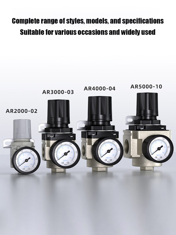 AR2000 katup Regulator kompresor kontrol udara, filter pneumatik PT1/4 "dengan braket/Meter/prosesor sumber udara