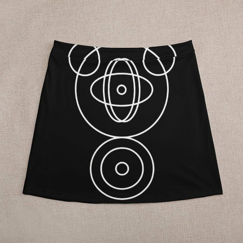 Children of Atom Emblem (white) Mini Skirt Clothing female Women's clothing