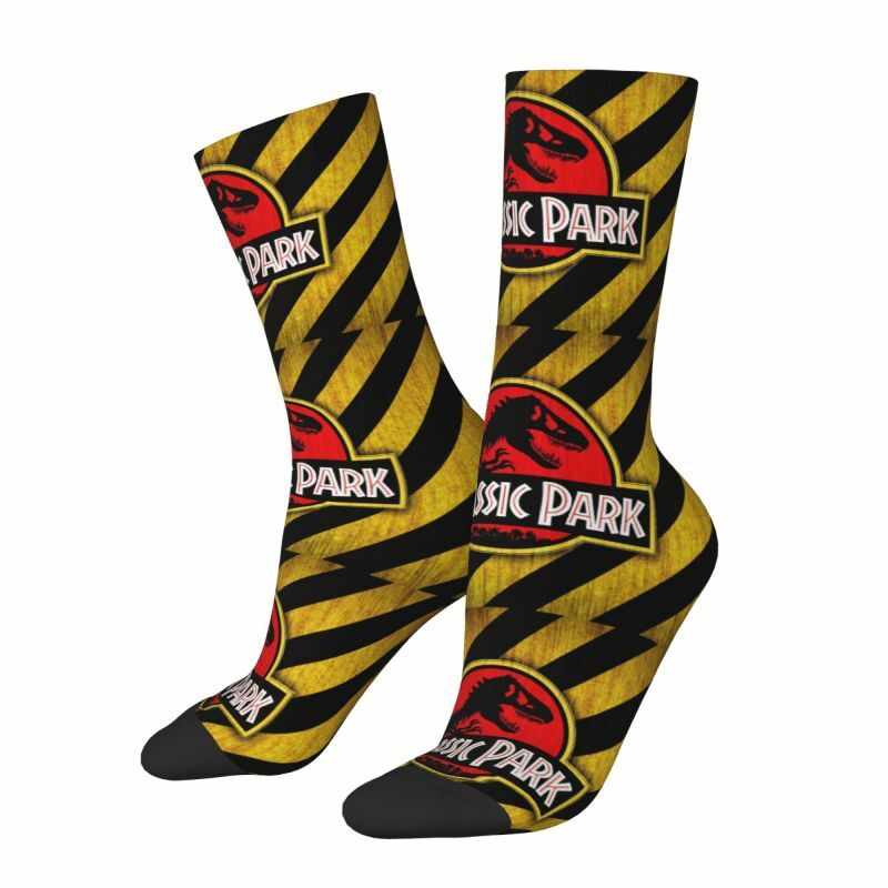 Chaussettes de parc Jurassic pour hommes, chaussettes unisexes confortables et chaudes, impression 3D dinosaure, équipe du monde