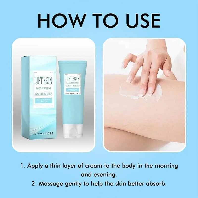 Crema reafirmante corporal antiarrugas, hidratante, blanqueadora, reafirmante, cuidado profundo de la piel