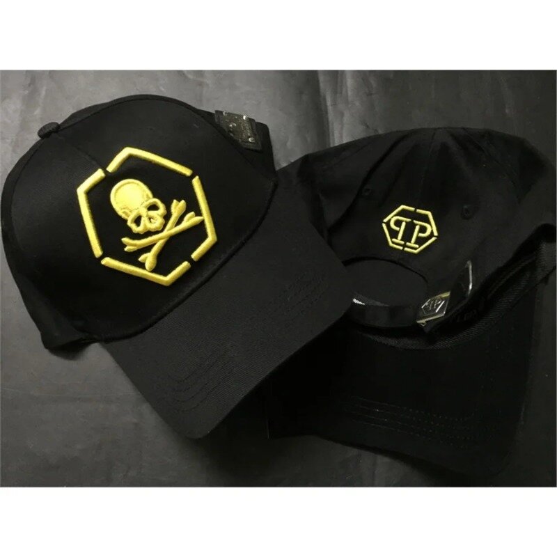Metall Logo Retro Falten Buchstaben Outdoor Grid Baseball Cap Frühling Sommer verstellbarer Hut für Männer fix Casual Caps