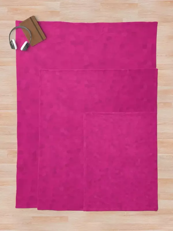핑크 자홍색 장식 담요, 따뜻한 소파 담요, 겨울 장식 소파 담요
