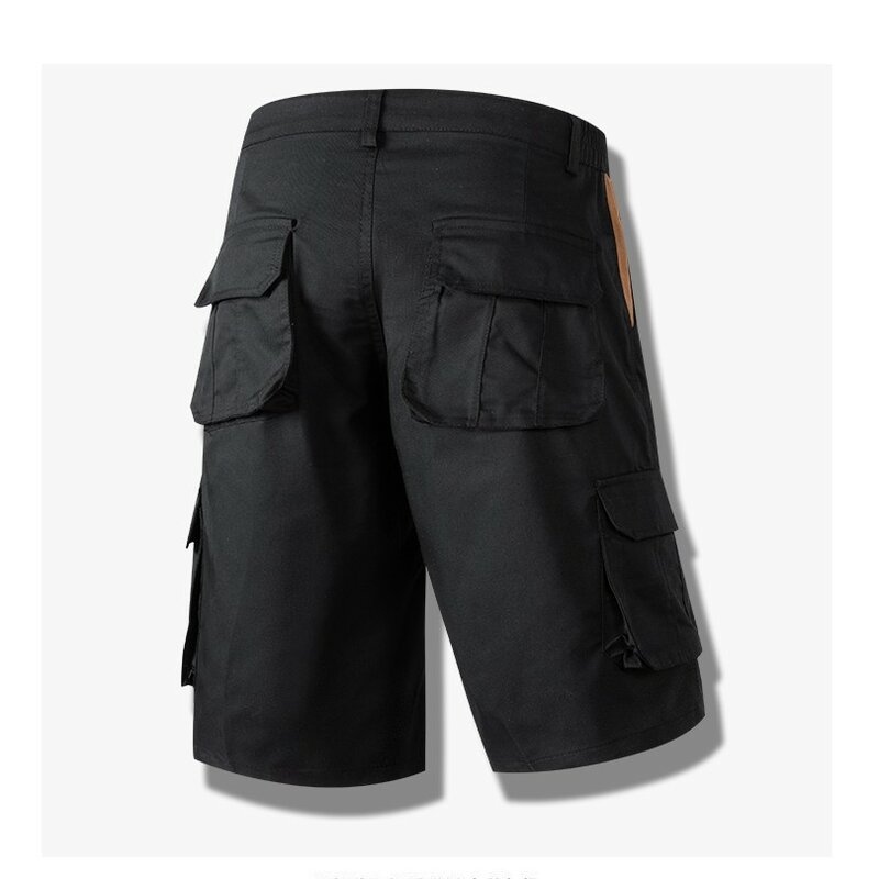 Men's Cargo Shorts Man Pants for Mens Short Free Shipping Summer Stylish Clothing Promotion New Work Shotrs Casual Black 2024
