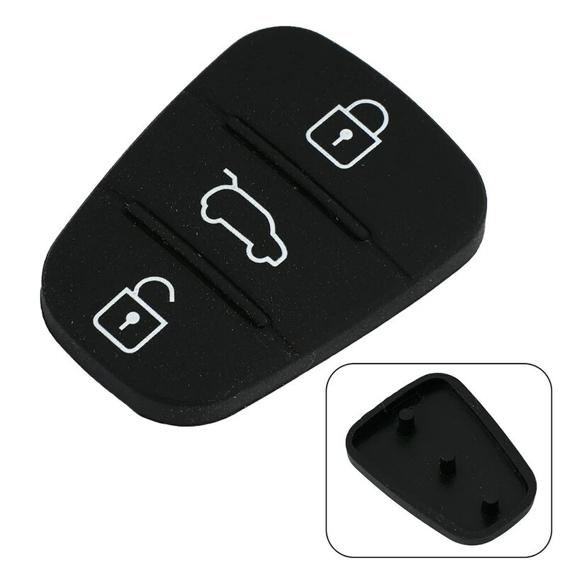 Funda de goma para mando a distancia de coche, 3 botones, para Hyundai Solaris Accent Tucson L10 L20 L30 IX35, Kia K2 K5 Rio Ceed