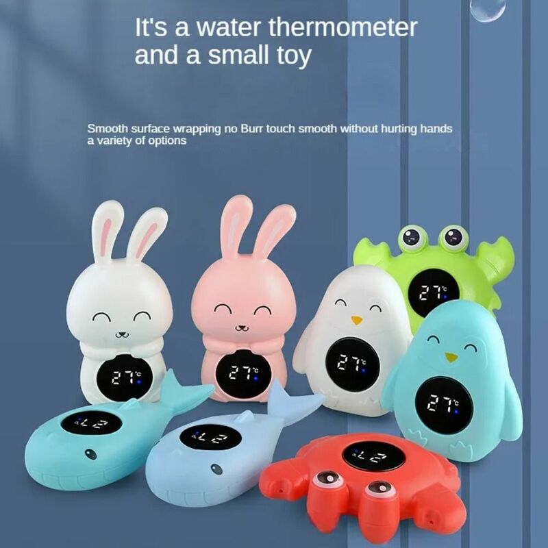 Cartoon chuveiro água termômetro para bebê, medidor de temperatura do banho, flutuante, impermeável, display led, sensor de temperatura, segurança, novo