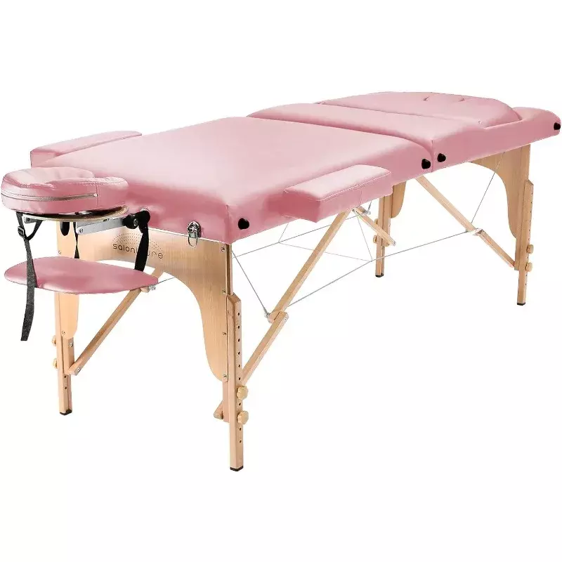 Профессиональный портативный массажный стол со спинкой, 84x37x35,5 дюймов