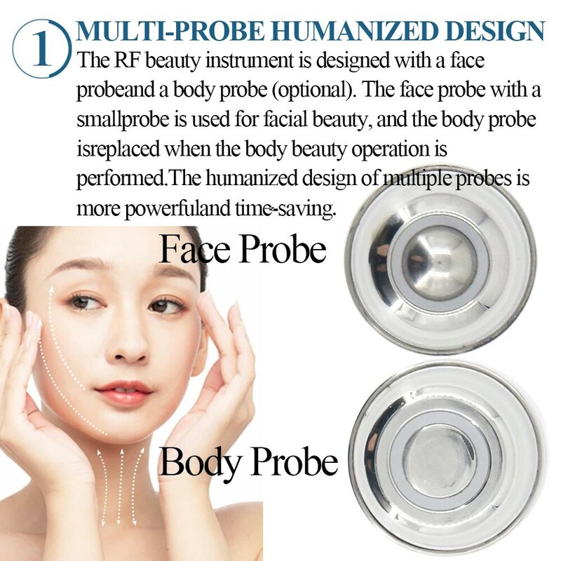 2IN1 RF Máquina Pele Apertando Rejuvenescimento Facial Beleza Dispositivo Olho Face Anti Wrinkle Body Slimming Machine Lift face
