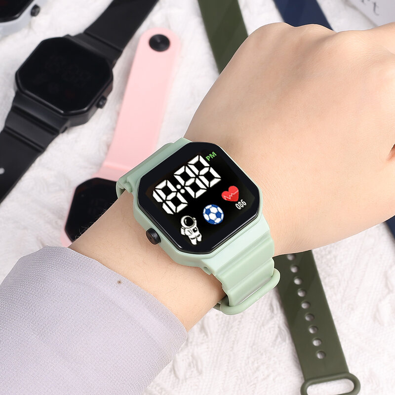 2022 LED Digital Watch for Kids Sports Waterproof Watches Boy Girl Children's Astronaut Watch Electronic Clock Relogio Infantil