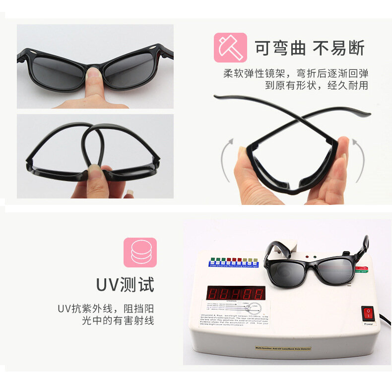 Lunettes de soleil en silicone flexibles pliables pour enfants, lunettes de cyclisme, lunettes de sport de plein air pour enfants, lentille polarisée UV400, filles, garçons