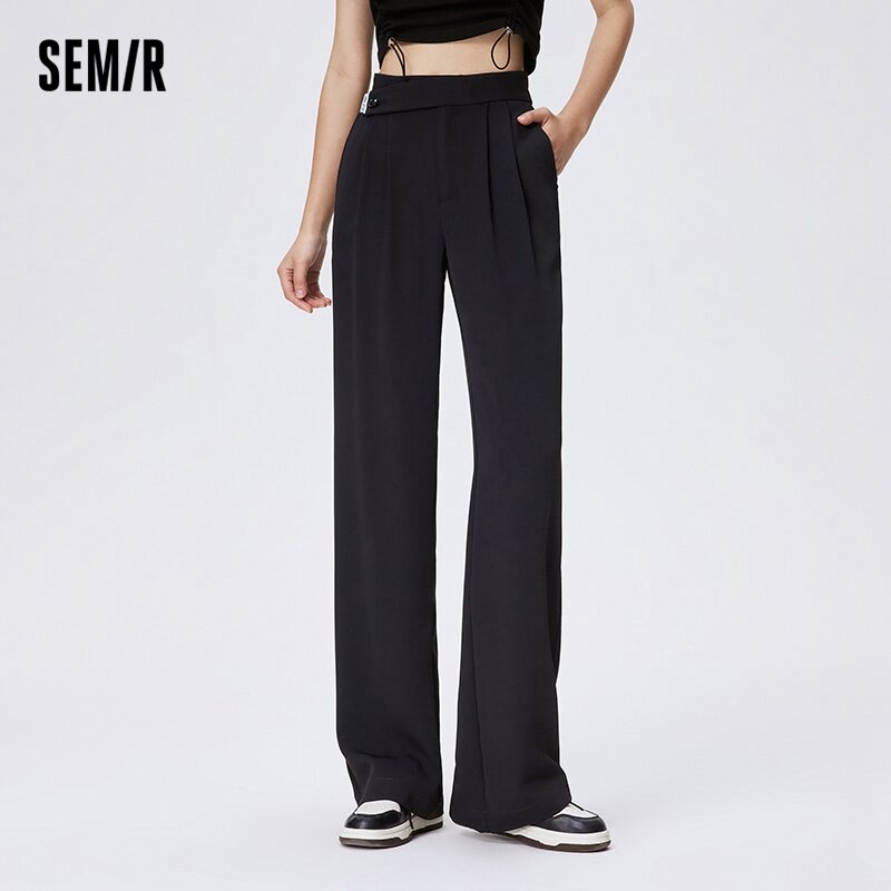 Semir Casual Pants Women Cool And Easy To Handle Suit Pants 2023 Summer Style Drape High Waist Wide Leg Commuting