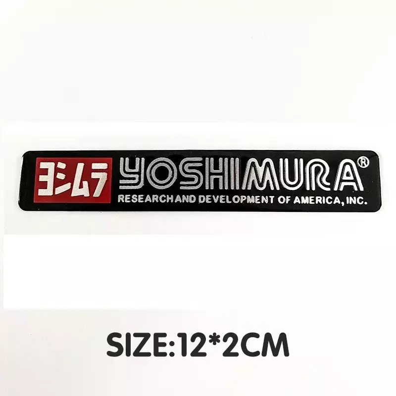 Stiker ujung knalpot sepeda motor CF Moto Aluminium 3D, Stiker tahan panas untuk Yoshimura dua panah suku cadang modifikasi