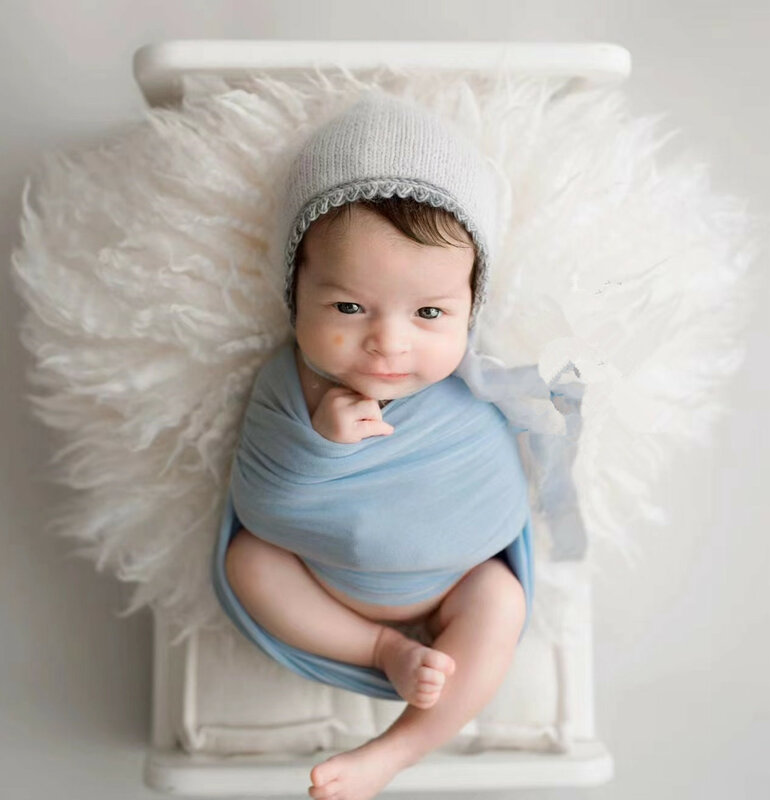 Recém-nascidos Fotografia Adereços, Cobertor De Lã, Tapetes De Fundo, Posando Almofada Para O Bebê, Photoshoot Acessórios