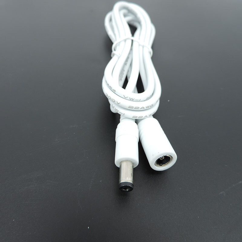 Cable de extensión de fuente de alimentación CC, adaptador hembra a macho, Conector de 12V, 5,5mm x 2,1mm, cables para tira de luz, cámara CCTV Q1