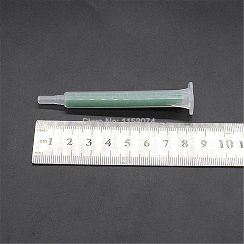 Tubo plástico das agulhas de mistura do líquido de 83mm dois componentes para o uso misturado da cola do ab 5 pces boca estática da resina da colagem