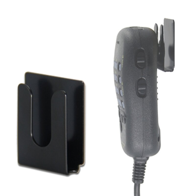 Universal ไมโครโฟนผู้ถือคลิปตะขอมือสำหรับวิทยุรถยนต์ Walkie-Talkie CB ผู้ถือไมโครโฟนรถผู้ถือไมโครโฟน