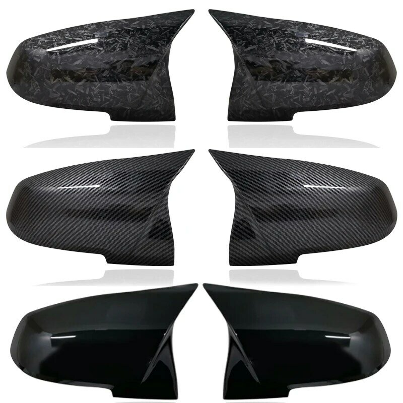2 шт., крышка для зеркала заднего вида, углеродная черная крышка для BMW серии 1 2 3 4 X M 220i 328i 420i F20 F21 F22 F23 F30 F32 F33 F36 X1