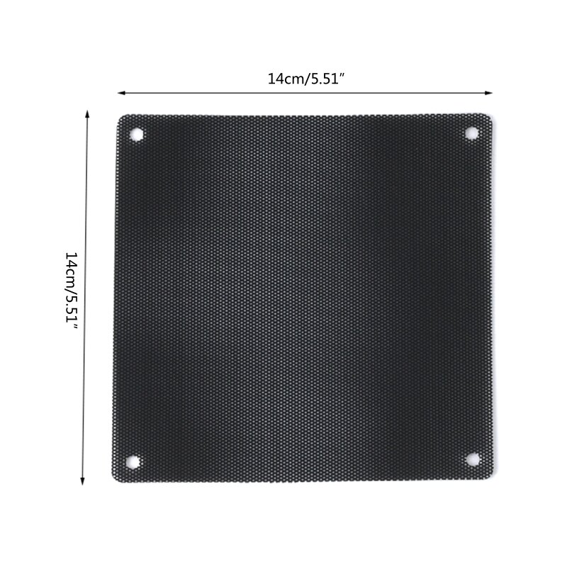 Computer Chassis Fan Dust Filter Mesh Frame PVC Computer PC for Case Fan Dust Proof Filter Cover Grills Guard Black