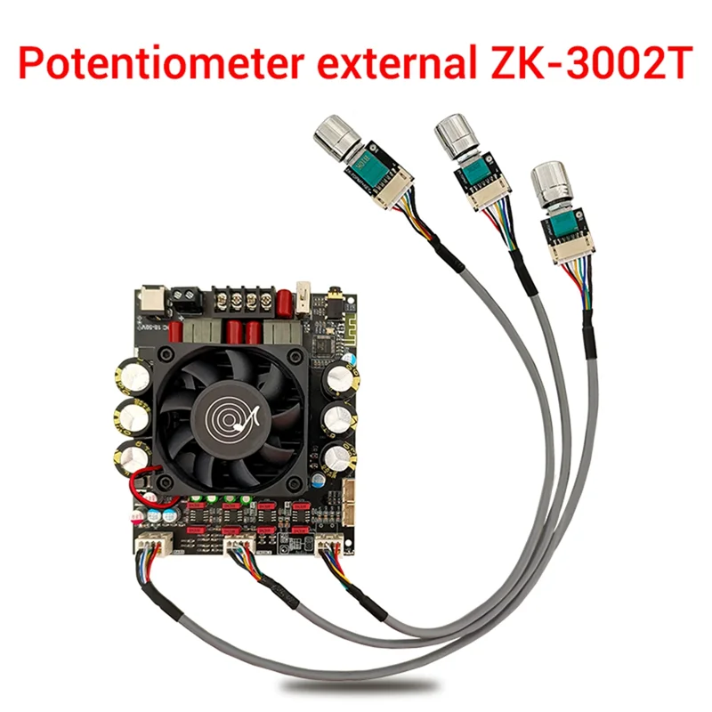-3002T Bluetooth Digital Power Amplifier Board 300WX2 2.0 Channel Stereo HiFi Preamplifier TPA3225 Subwoofer-B