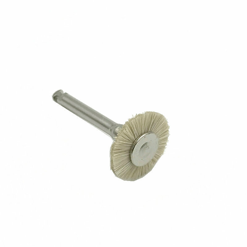 Rueda de pulido Dental de algodón y lana, cepillos de pulido para herramientas rotativas, rueda de pulido de joyería de 2,35mm, 1 unidad