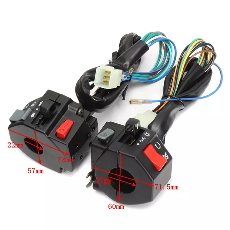 High-Quality Universal Motorcycle Handlebar Control Switches For Horn Turn 2024 Hot Sale Brand New And High Quality
