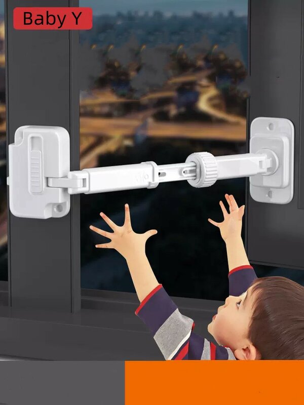 سلامة الطفل حماية نافذة قفل مكافحة سقوط 2 مواقف قابل للتعديل محدد المثبت