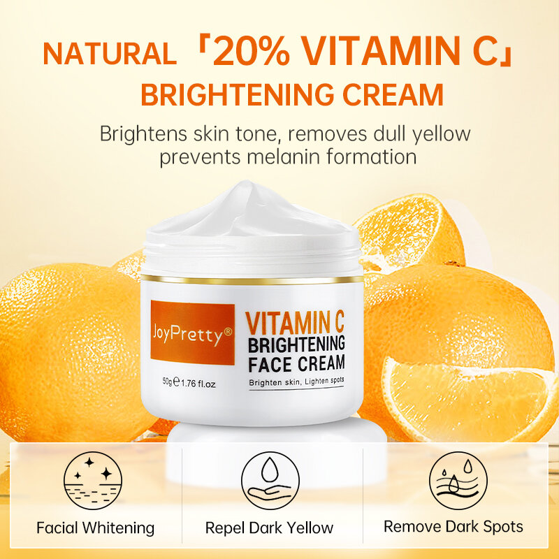 Vitamine C Voor Gezichtscrème Pigmenten Donkere Vlekken Verwijderen Whitening Gezichtscrème Verlichtende Huidverzorgingsproducten Schoonheid Gezondheid