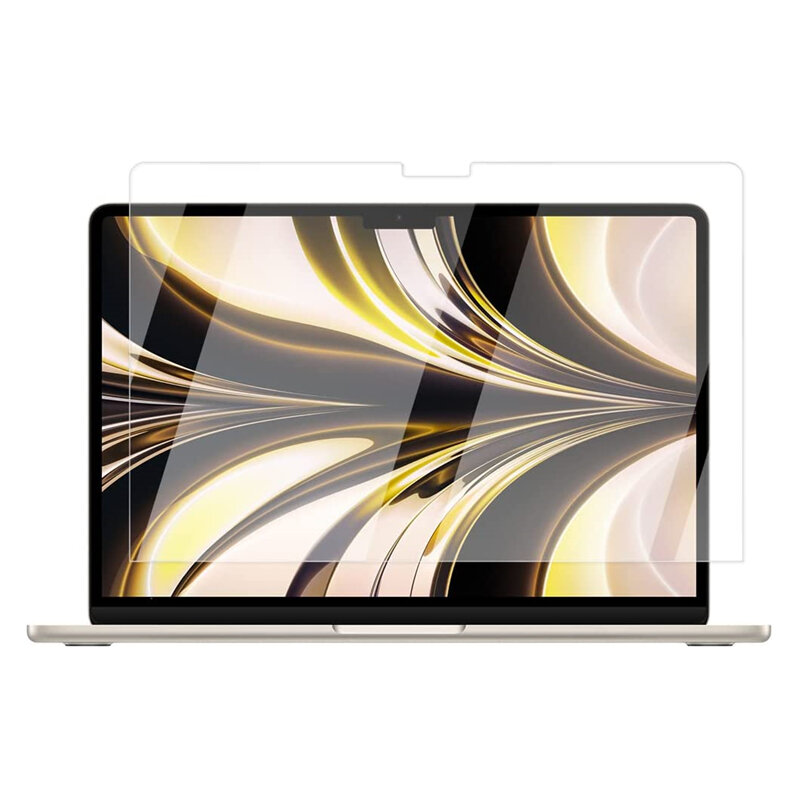 Pellicola salvaschermo in vetro temperato 9H per Apple MacBook Air M2 Chip 13.6 pollici 2022 modello A2681 pellicola protettiva trasparente antigraffio HD