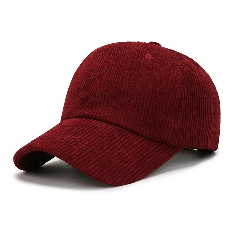 Wiosna jesień sztruks czapki baseballowe mężczyźni kobiety Vintage list Hip kapelusze Unisex kapelusz haftowany regulowany Hop E4P5