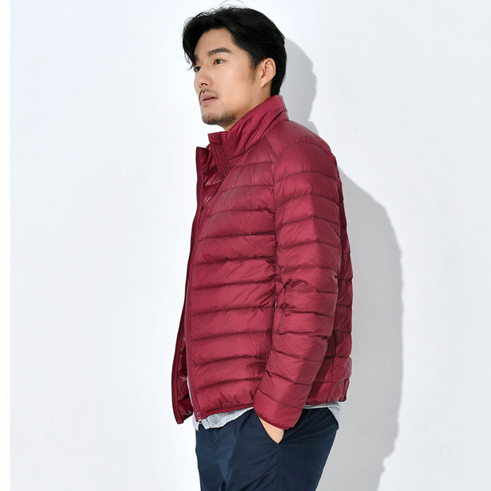 남성 초경량 화이트 오리털 코트 다운 재킷, 2022 겨울 가을 겨울 남성 캐주얼 따뜻한 파카 6XL
