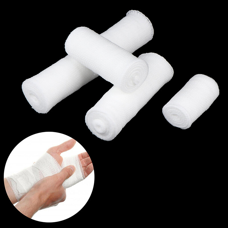 4.5m Length Gauze Roll Bandage Sterile Stretch Medical Tape First Aid Wound Care