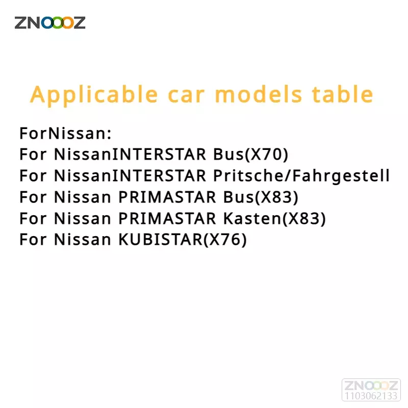 Indicador de sinal de giro lateral dinâmico para Nissan, Interstar Bus, Mercedes Benz, Jaguar, Primastar, Kasten, KUBISTAR, X70, X83, X76